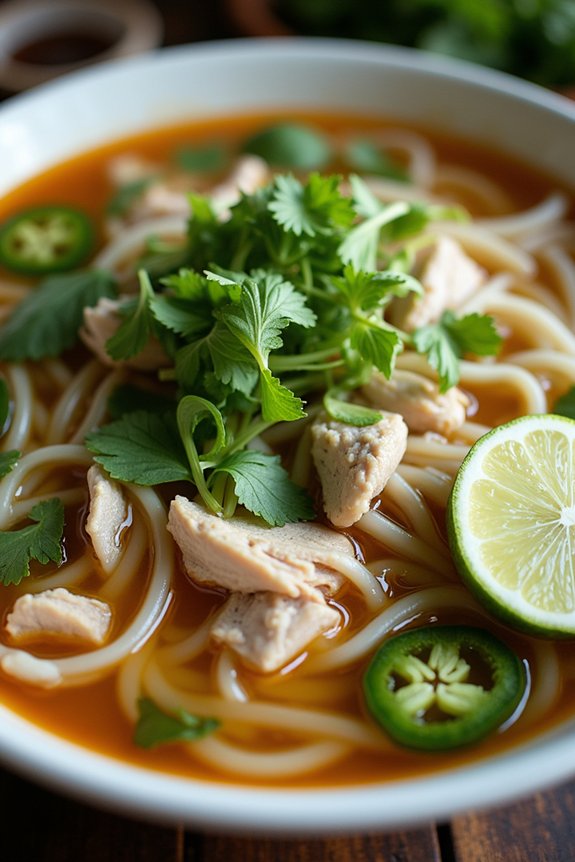 aromatic chicken pho recipe