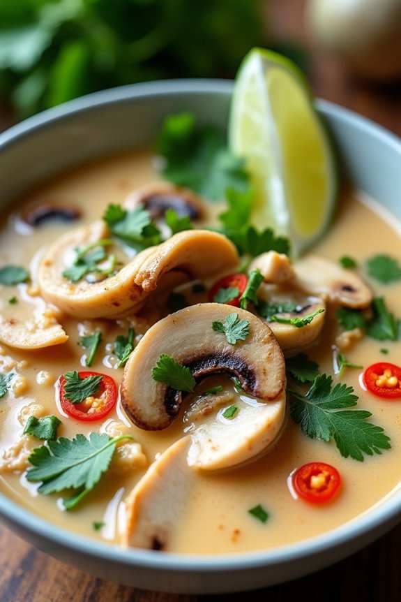 aromatic coconut chicken soup