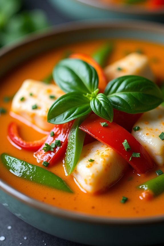 aromatic coconut curry dish