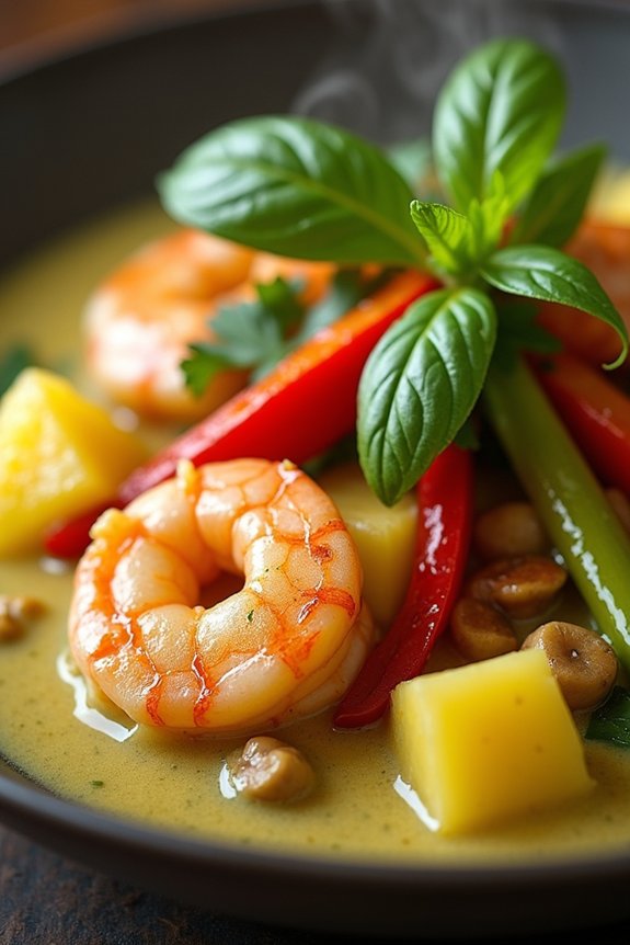 aromatic shrimp pineapple curry