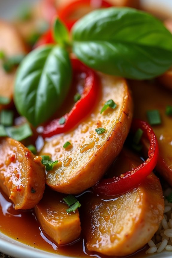 aromatic thai basil chicken