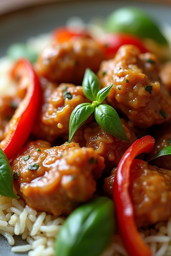 aromatic thai basil chicken