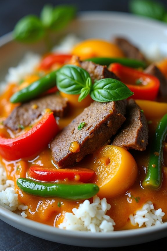 aromatic thai beef curry