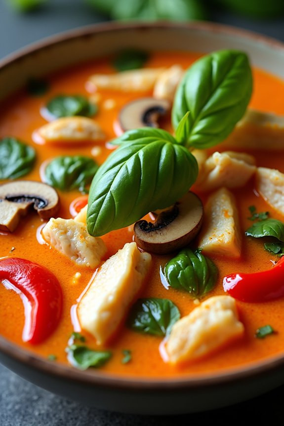 aromatic thai chicken soup