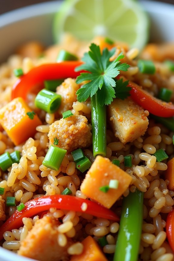 aromatic thai ginger fried rice