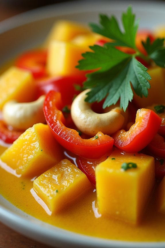 aromatic thai pumpkin curry