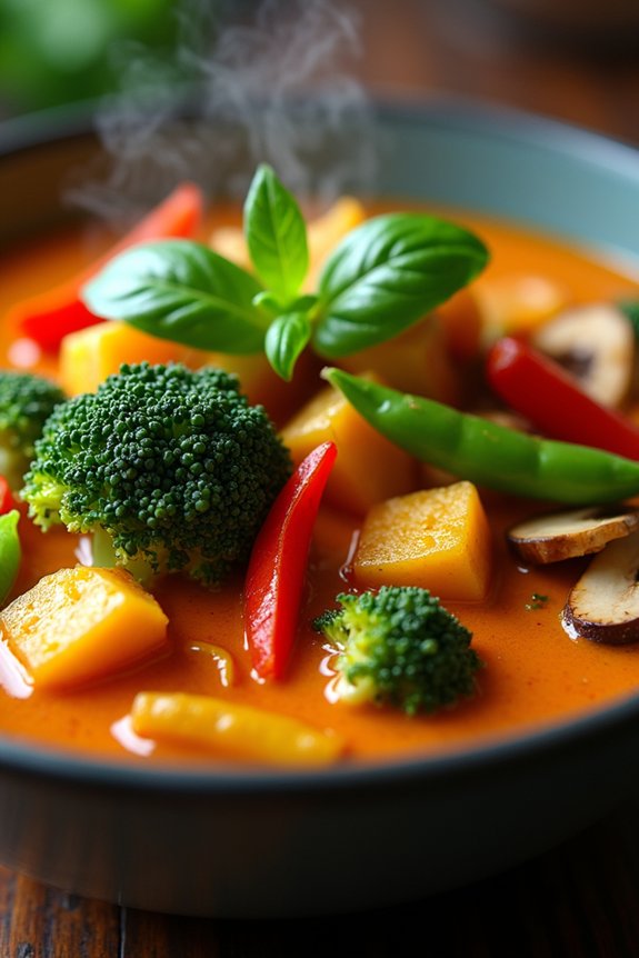 aromatic thai red curry vegetarian