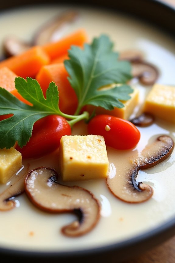 aromatic vegan coconut soup