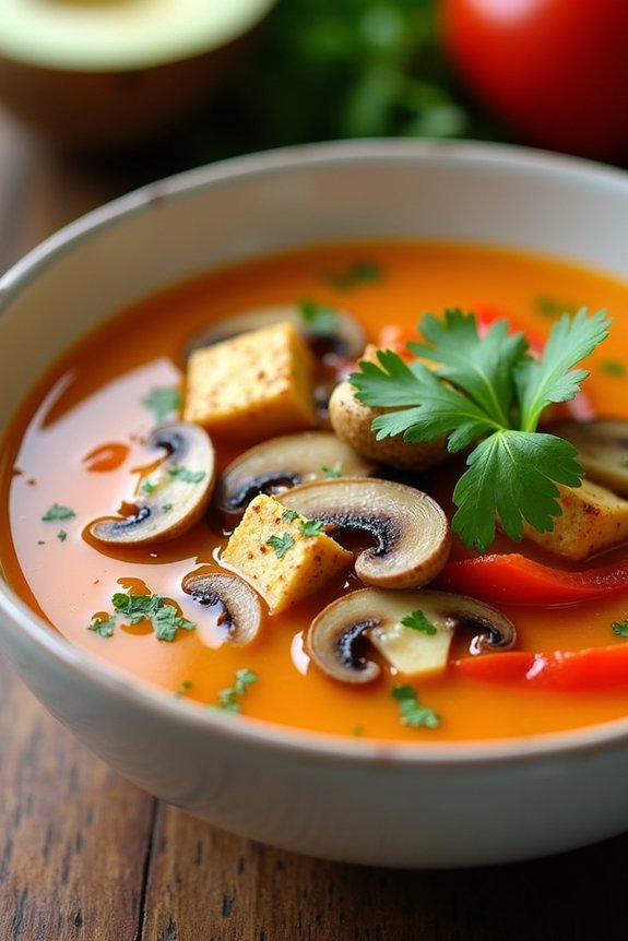 aromatic vegan coconut soup