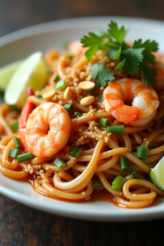 authentic flavorful pad thai
