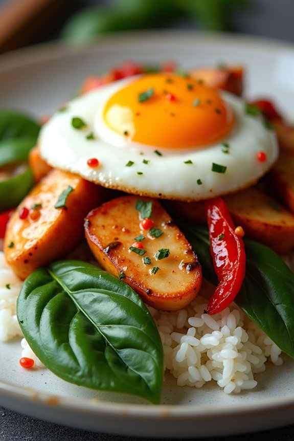 authentic thai basil chicken