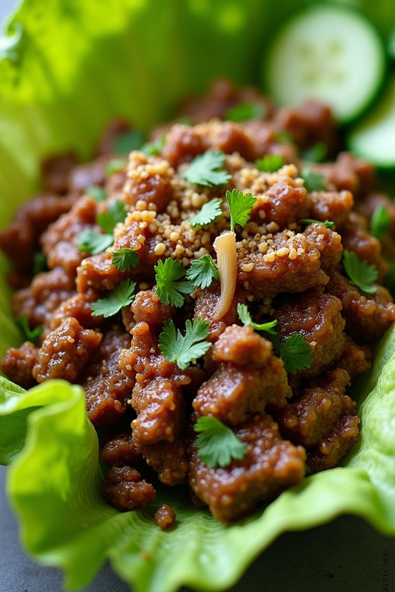 authentic thai beef larb