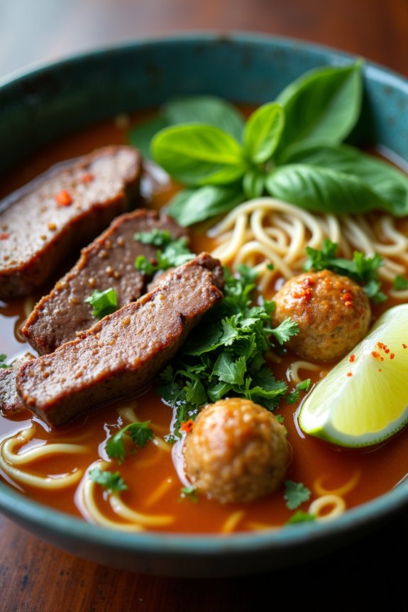 authentic thai boat noodles