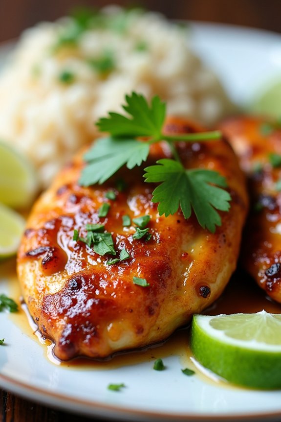 baked thai ginger chicken