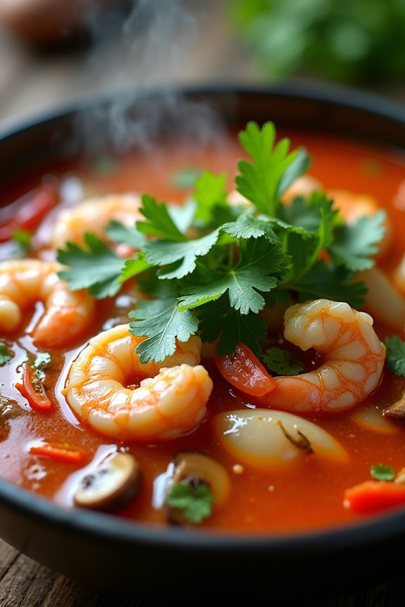 bold and tangy thai soup