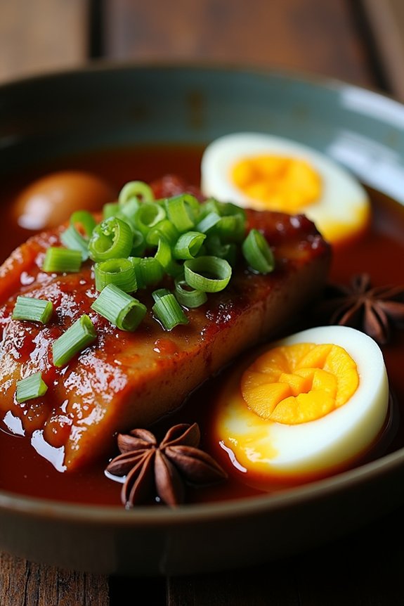 braised pork belly dish