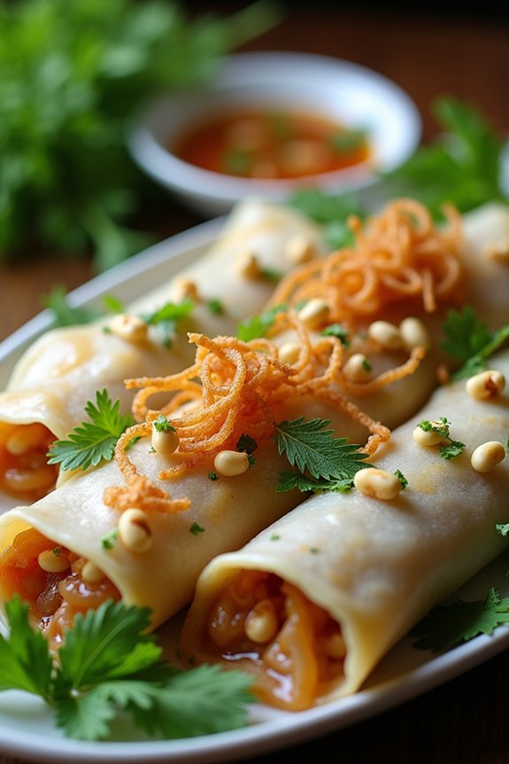 caramelized onion dill crepes