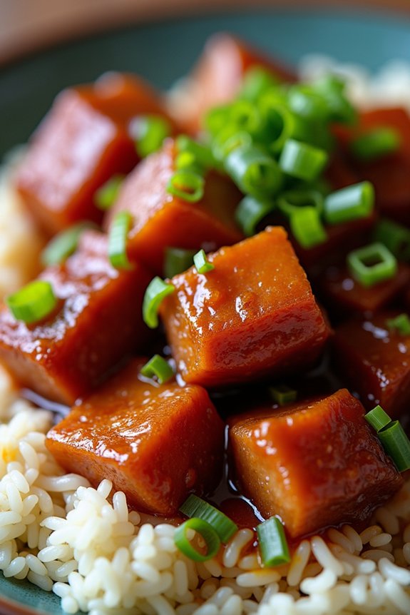 caramelized pork belly delight