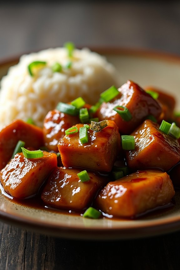 caramelized pork comfort dish