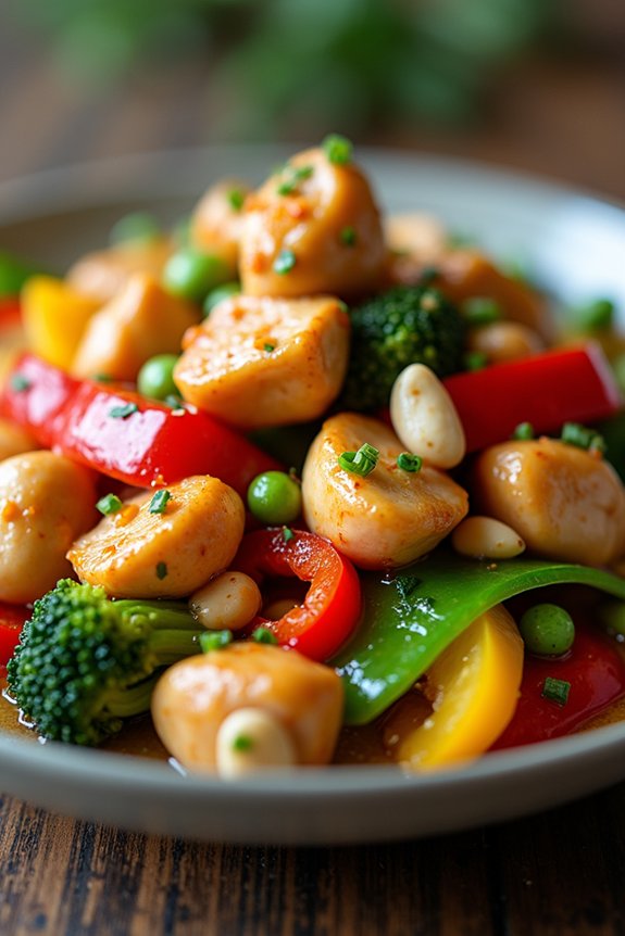 cashew chicken with vegetables