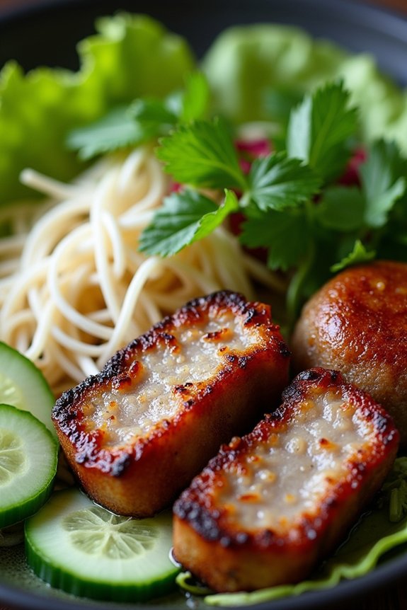 charcoal grilled vietnamese pork dish