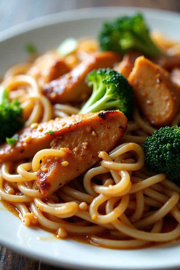 classic thai stir fried noodles