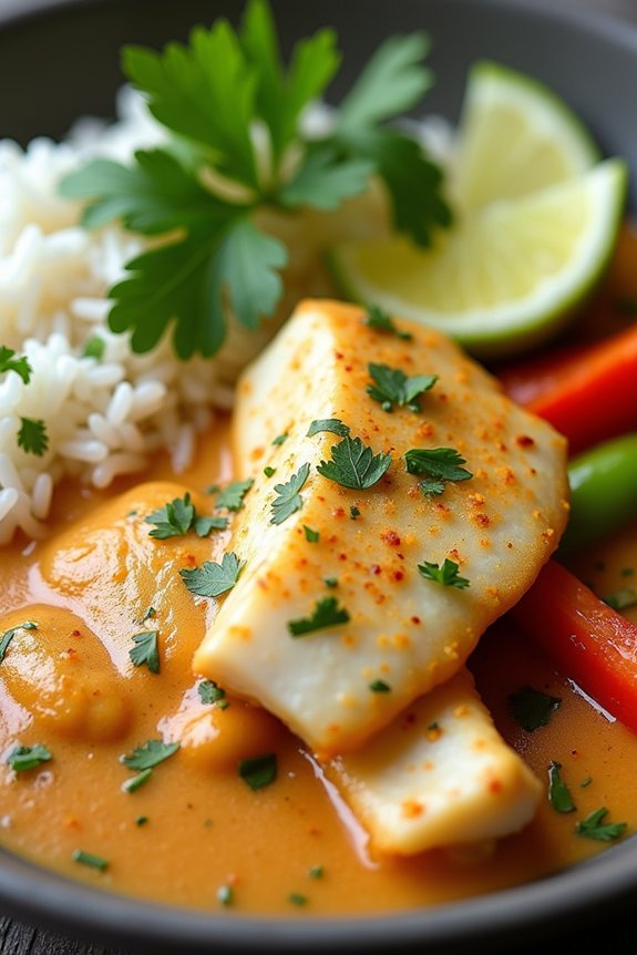 coconut curry fish bowl