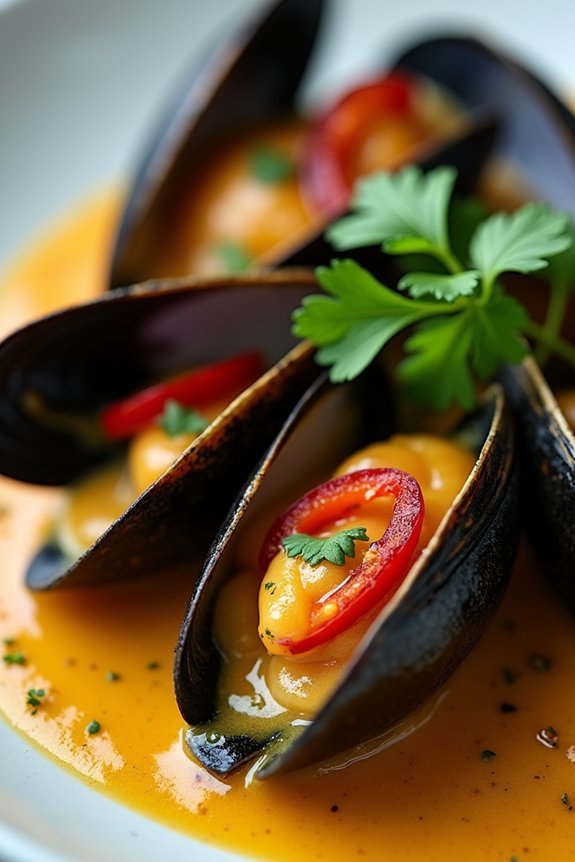 coconut curry mussels recipe