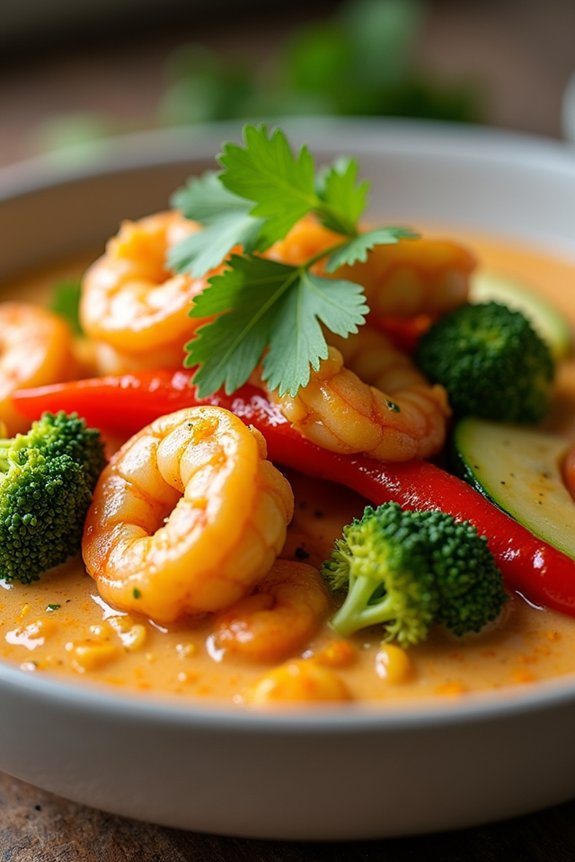 coconut curry shrimp delight