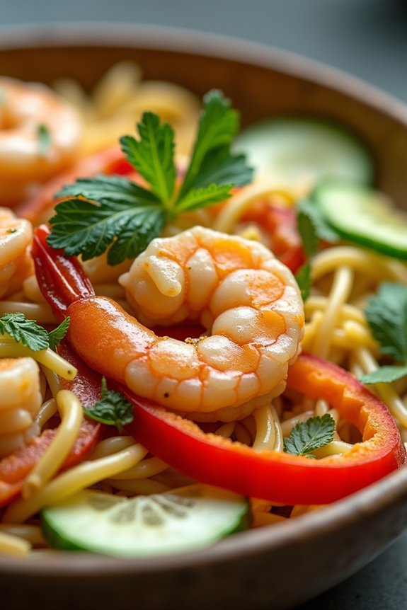 coconut curry shrimp salad