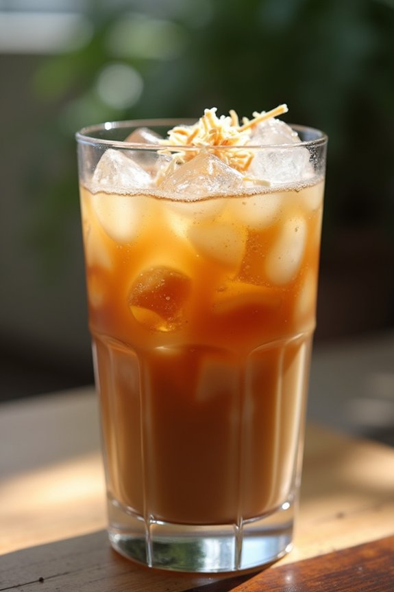 coconut infused vietnamese iced coffee