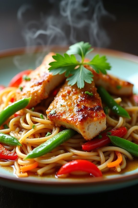 coconut lemongrass chicken stir fry