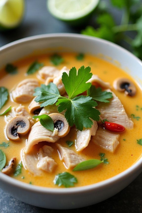 coconut lime chicken soup
