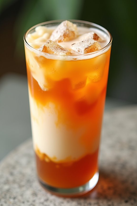 coconut milk iced tea delight