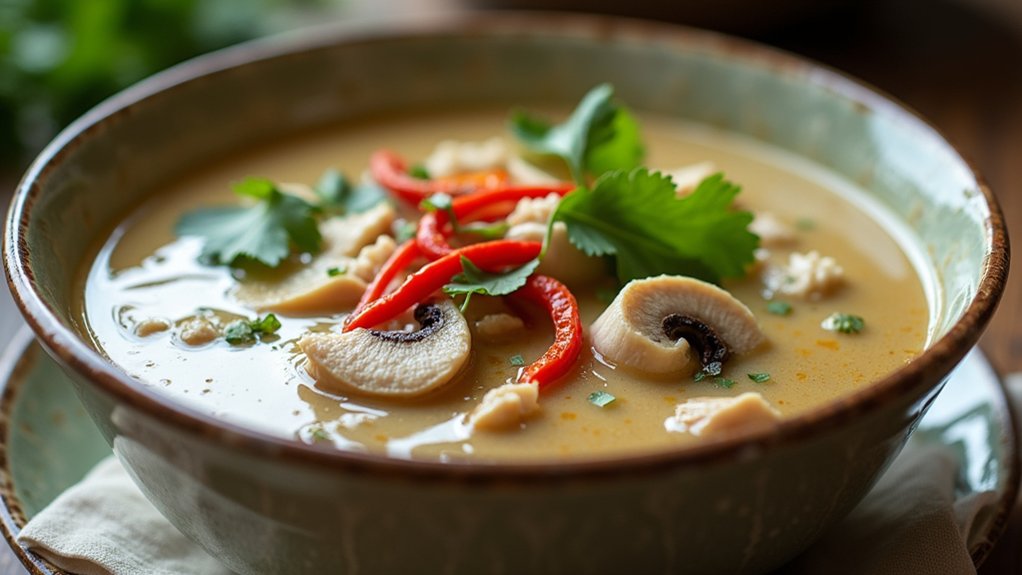10 Nourishing Thai Tom Kha Soup Recipes for Coconut-Rich Comfort coconut rich thai soup recipes