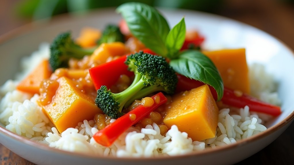 13 Flavorful Vegetarian Thai Recipes for Colorful Plates That Taste Fresh colorful vegetarian thai dishes