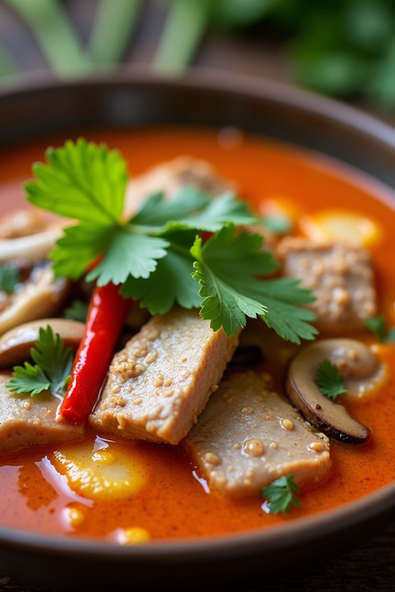 comforting thai coconut soup