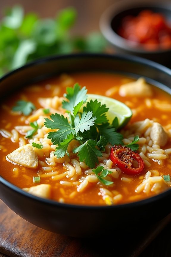 comforting thai rice soup