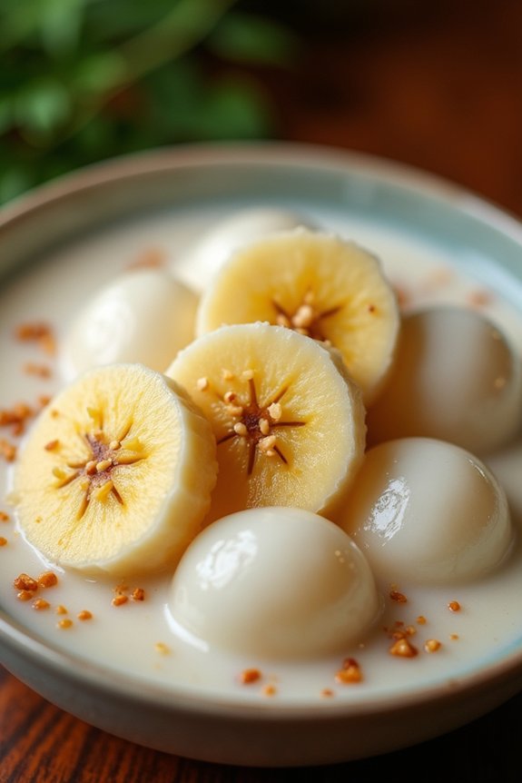 creamy banana tapioca pudding