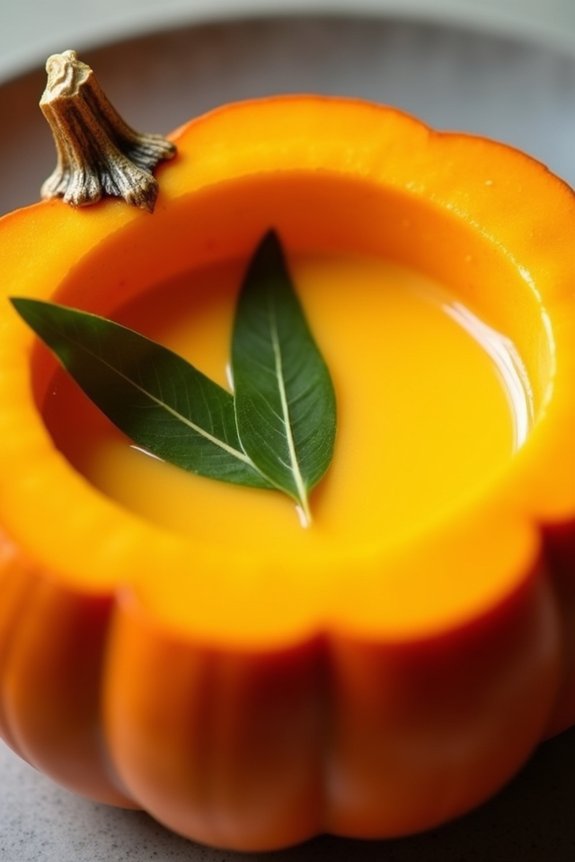 creamy pumpkin custard dessert