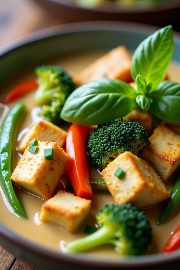 creamy tofu vegetable curry