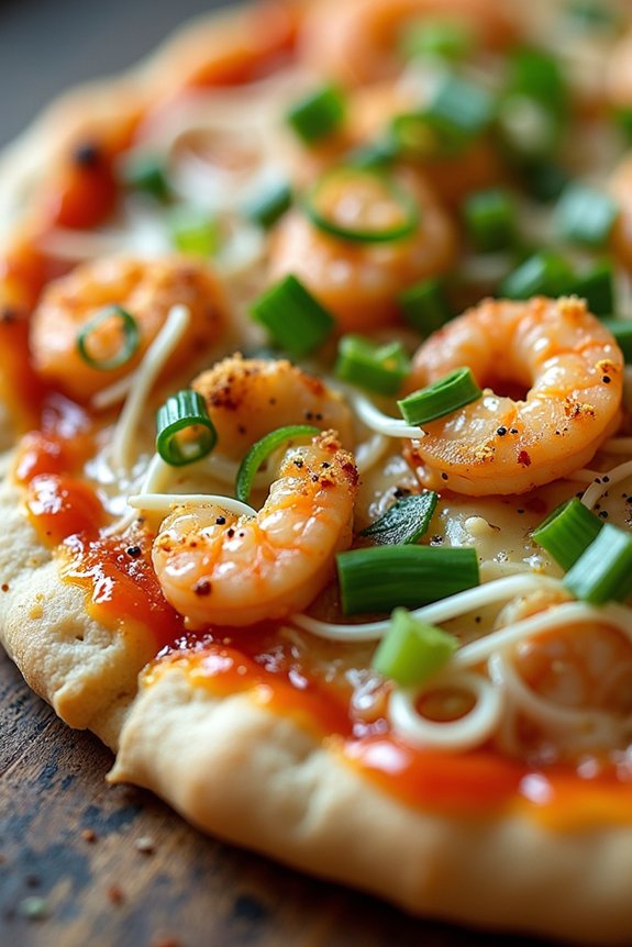 crispy customizable rice paper pizza