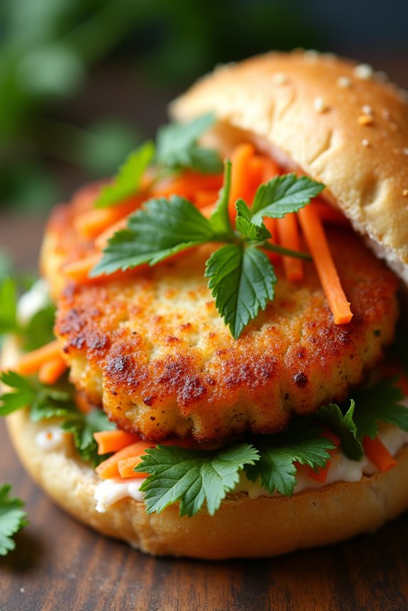 crispy fish sandwich delight