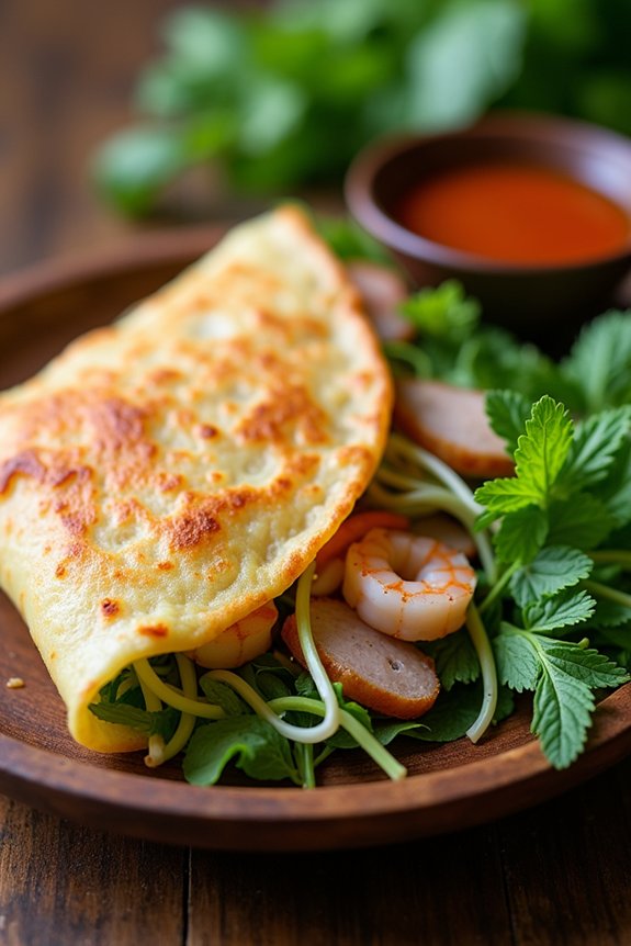 crispy savory vietnamese pancakes