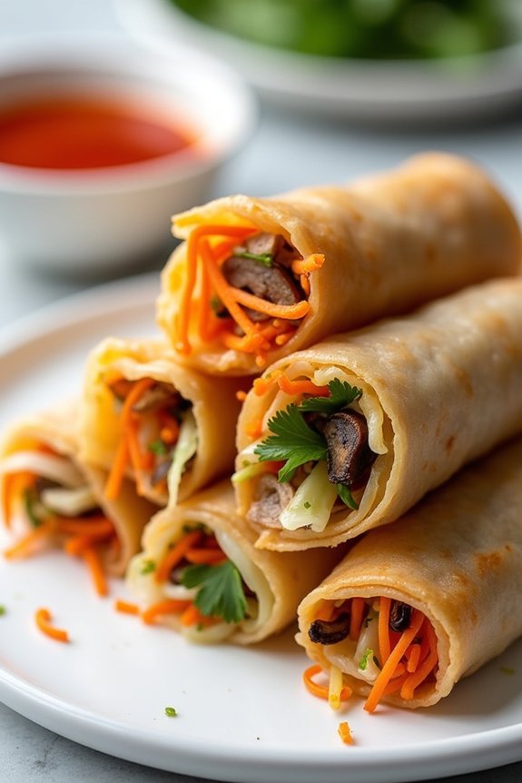 crispy thai spring rolls delight