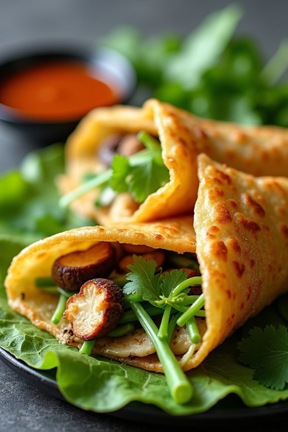 crispy vegan savory pancakes