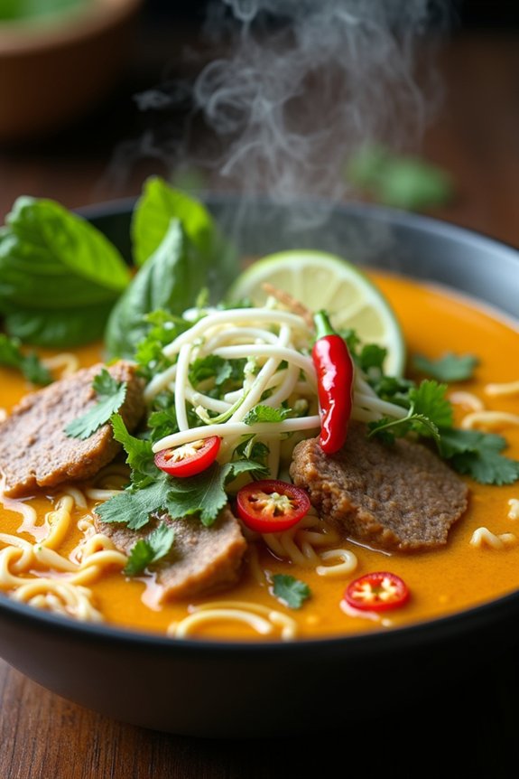 curry infused vietnamese noodle soup