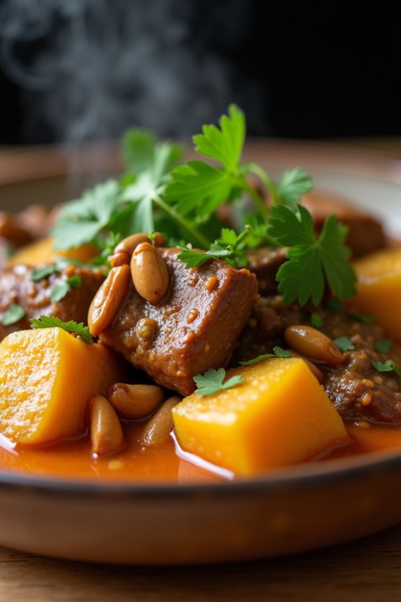 delectable slow cooked beef curry