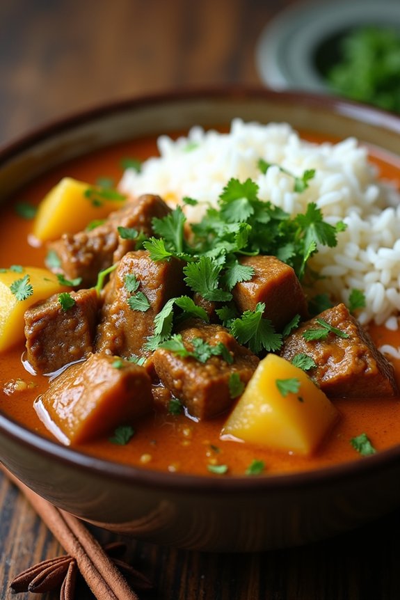 delicious aromatic massaman curry