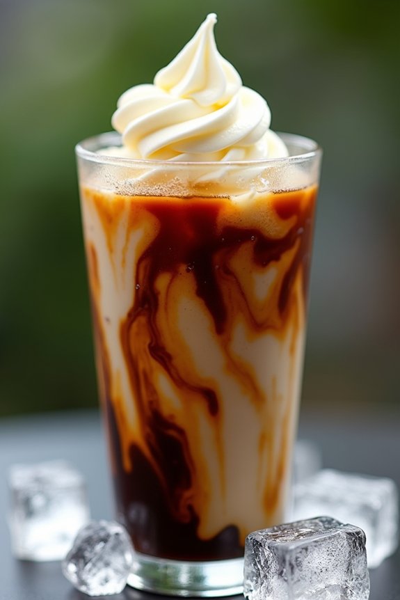delicious coffee ice cream float